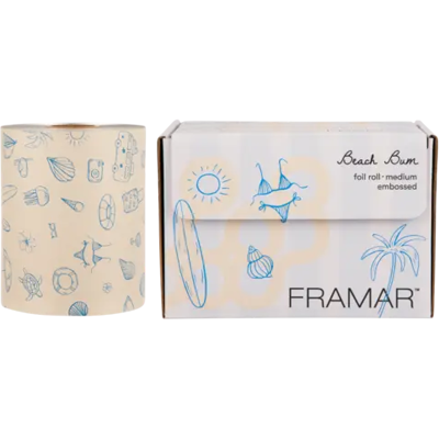 Framar Medium Foil Embossed Beach Bum Framar Medium Foil Embossed Beach Bum