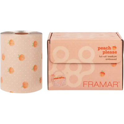 Framar Medium Foil Embossed Peach Please Framar Medium Foil Embossed Peach Please