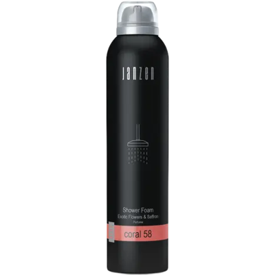 JANZEN Shower Foam 200ml Coral 58 JANZEN Shower Foam 200ml Coral 58