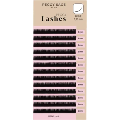 Peggy Sage Lash To Lash Eyelash Extensions - Lash C - 0,15mm 8mm Peggy Sage Lash To Lash Eyelash Extensions - Lash C - 0,15mm 8mm