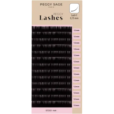 Peggy Sage Lash To Lash Eyelash Extensions - Lash C - 0,15mm 12mm Peggy Sage Lash To Lash Eyelash Extensions - Lash C - 0,15mm 12mm