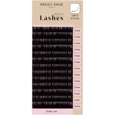 Peggy Sage Lash To Lash Eyelash Extensions - Lash D - 0,15mm 12mm Peggy Sage Lash To Lash Eyelash Extensions - Lash D - 0,15mm 12mm