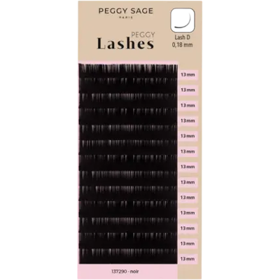 Peggy Sage Lash To Lash Eyelash Extensions - Lash D - 0,18mm 13mm Peggy Sage Lash To Lash Eyelash Extensions - Lash D - 0,18mm 13mm