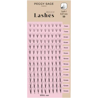 Peggy Sage Russian Volume Eyelash Extensions - Lash J - 0,07mm 5D 7 - 13mm Peggy Sage Russian Volume Eyelash Extensions - Lash J - 0,07mm 5D 7 - 13mm