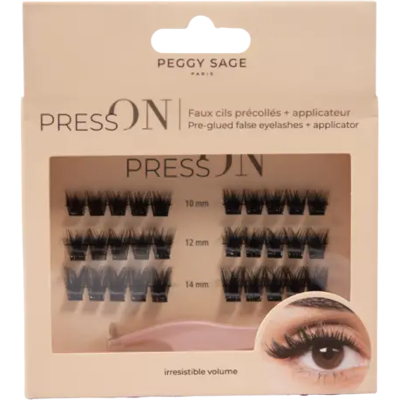 Peggy Sage DIY Lashes Press On Pre-glued Eyelashes + Applicator Irresistible Volume Peggy Sage DIY Lashes Press On Pre-glued Eyelashes + Applicator Irresistible Volume