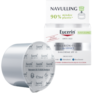 Eucerin Hyaluron-Filler 3x Effect Dagcrème Droge Huid SPF15 Navulling 50ml