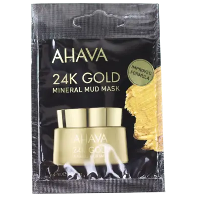 AHAVA - Mineral Mud 24K Gold - 6 ml - Gezichtsmasker AHAVA - Mineral Mud 24K Gold - 6 ml - Gezichtsmasker
