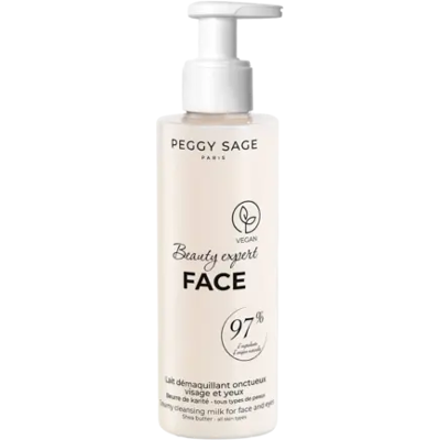 Peggy Sage Beauty Expert Face Creamy Cleansing Milk For Face And Eyes - Shea Butter All Skin Types 200ml Peggy Sage Beauty Expert Face Creamy Cleansing Milk For Face And Eyes - Shea Butter All Skin Types 200ml