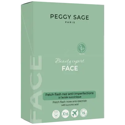 Peggy Sage Beauty Expert Face Patch Flash Nose Anti-blemish 15pcs - display Peggy Sage Beauty Expert Face Patch Flash Nose Anti-blemish 15pcs - display