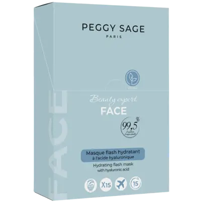 Peggy Sage Beauty Expert Face Hydrating Flash Mask 15pcs - display Peggy Sage Beauty Expert Face Hydrating Flash Mask 15pcs - display