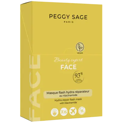Peggy Sage Beauty Expert Face Hydra-repair Flash Mask 15pcs - display Peggy Sage Beauty Expert Face Hydra-repair Flash Mask 15pcs - display