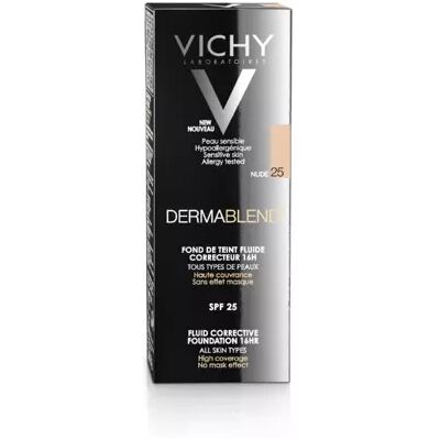 Vichy Dermablend Fluid Corrective Foundation 16hr - 25 Nude 30ml Vichy Dermablend Fluid Corrective Foundation 16hr - 25 Nude 30ml