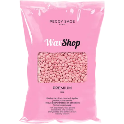 Peggy Sage Hot Depilatory Wax Pearls - Disposable And Stripless - 800gr Rose Premium Peggy Sage Hot Depilatory Wax Pearls - Disposable And Stripless - 800gr Rose Premium