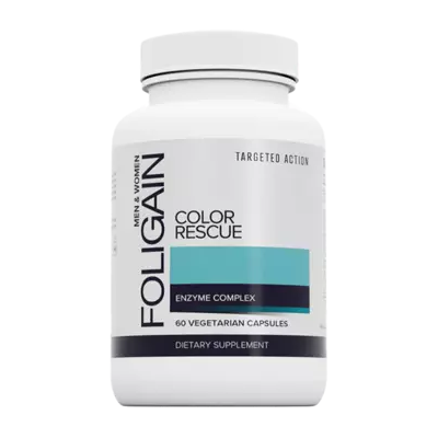 Foligain Haarkleur Herstel Supplement - Ondersteunt natuurlijke haarkleur - 60 Vegetarische Capsules Foligain Haarkleur Herstel Supplement - Ondersteunt natuurlijke haarkleur - 60 Vegetarische Capsules