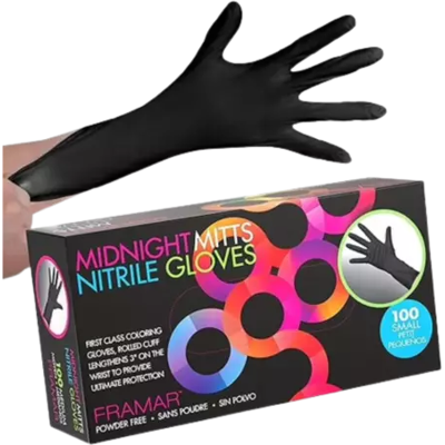 Framar Midnight Mitts Nitrilhandschoen 100 stuks S Framar Midnight Mitts Nitrilhandschoen 100 stuks S