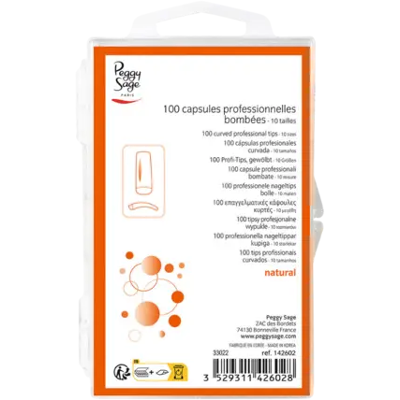 Peggy Sage Curved Professional Tips 100pcs Peggy Sage Curved Professional Tips 100pcs