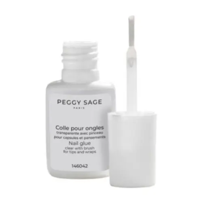 Peggy Sage Clear Nail Glue For Tips And Wraps With Brush 6gr Peggy Sage Clear Nail Glue For Tips And Wraps With Brush 6gr