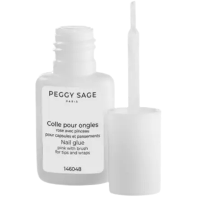 Peggy Sage Pink Nail Glue For Tips And Wraps With Brush 6gr Peggy Sage Pink Nail Glue For Tips And Wraps With Brush 6gr