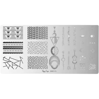 Peggy Sage Nail Art Stamping Plate Geometric Peggy Sage Nail Art Stamping Plate Geometric