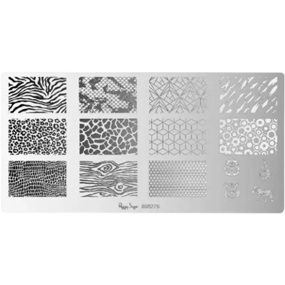 Peggy Sage Nail Art Stamping Plate Wildlife Peggy Sage Nail Art Stamping Plate Wildlife
