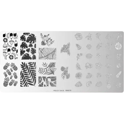 Peggy Sage Nail Art Stamping Plate Tropical Punch Peggy Sage Nail Art Stamping Plate Tropical Punch