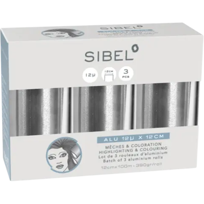 Sibel Alufoil Roll 12mu Silver 12cm x 100m 3pcs Sibel Alufoil Roll 12mu Silver 12cm x 100m 3pcs