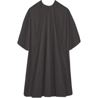 Sibel Cutting Cape Polylux With Hooks History Black Sibel Cutting Cape Polylux With Hooks History Black