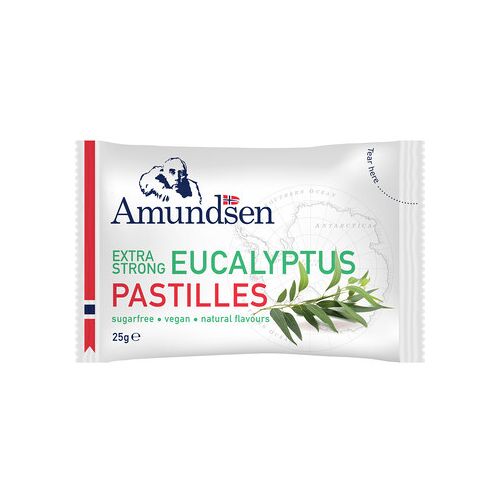 Amundsen - Pastilles Eucalptus 25 Gram 24 Stuks