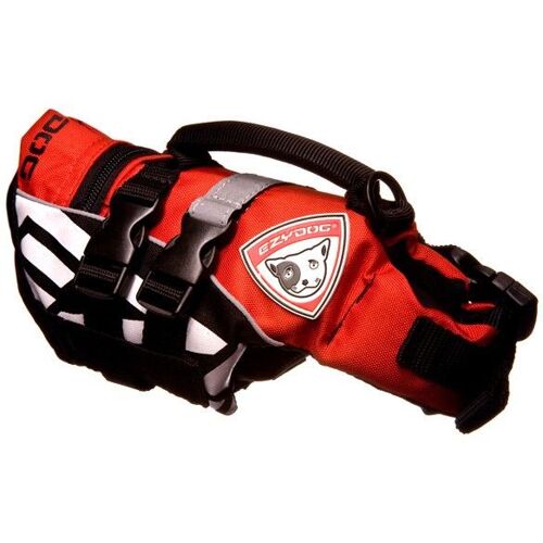 EzyDog Micro DFD Hondenzwemvest - Zwemvest kleine hond / puppy Rood 2XS