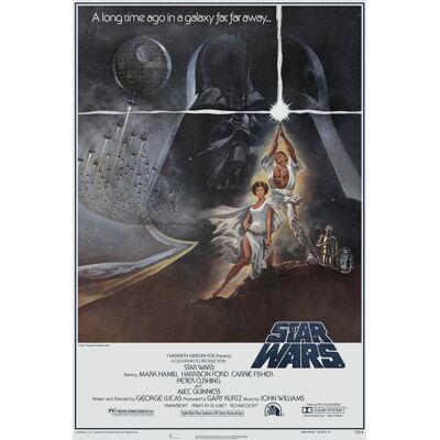 Karo-art Poster- Star Wars - A long time ago in a galaxy far far away, Originele Filmposter, Premium Print, Professioneel Fotopapier 42.5x60cm Karo-art Poster- Star Wars - A long time ago in a galaxy far far away, Originele Filmposter, Premium Print, Professioneel Fotopapier 42.5x60cm