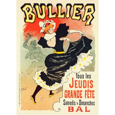 Karo-art Poster - Bullier, Pour Le bal, 1899, Premium Print, verpakt in stevige kartonnen rolkoker 50x70cm Karo-art Poster - Bullier, Pour Le bal, 1899, Premium Print, verpakt in stevige kartonnen rolkoker 50x70cm