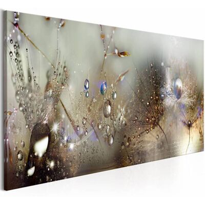 Karo-art Schilderij - Natuur Geluiden , paardenbloem, print op echt Italiaans canvas, abstract schilderij, voor woonkamer en slaapkamer 150x50cm Karo-art Schilderij - Natuur Geluiden , paardenbloem, print op echt Italiaans canvas, abstract schilderij, voor woonkamer en slaapkamer 150x50cm