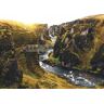Karo-art Schilderij - IJslandse Canyon , Multikleur , 3 maten , Premium print 100x70cm