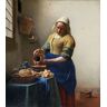 Karo-art Johannes Vermeer - Het melkmeisje 90x100cm, Rijksmuseum, premium print, print op canvas canvas