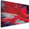 Karo-art Schilderij - Lucht in het Rood, Abstract, Print op Canvas, 5 maten 40x30cm