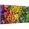 Karo-art Schilderij - Kleurrijk en gezond, Groente en Fruit, Premium Print, wanddecoratie 90x60cm