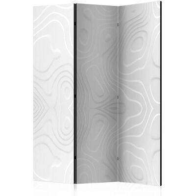 Karo-art Vouwscherm / Kamerscherm - Witte golven 135x172cm, gemonteerd geleverd, dubbelzijdig geprint 135x172cm Karo-art Vouwscherm / Kamerscherm - Witte golven 135x172cm, gemonteerd geleverd, dubbelzijdig geprint 135x172cm