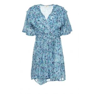 Suncoo Mini jurk met bloemenprint Ceren  blauw