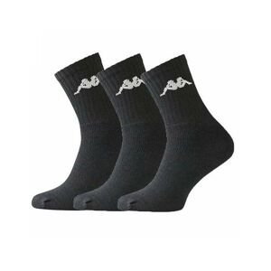 Kappa - Trisper Tennis Sock 3 pack - Zwarte Sok; Zwart[Uniseks]