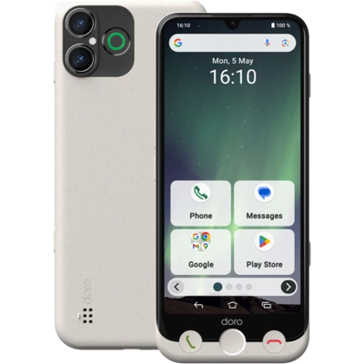 Doro Aurora A30 Senior 128 Gb Bone White - Wit Doro Aurora A30 Senior 128 Gb Bone White - Wit