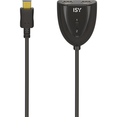 ISY CAVO HDMI Schakelaar - 2 HDMI-ingangen ISY CAVO HDMI Schakelaar - 2 HDMI-ingangen