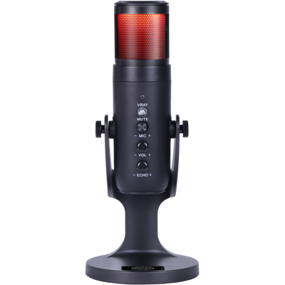 QWARE Ancora - RGB-verlichting - 1,5 m - Zwart - Microfoon QWARE Ancora - RGB-verlichting - 1,5 m - Zwart - Microfoon