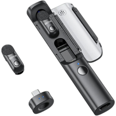 Boya Magic 05 Wireless Mic – 2 Tx + 1 Rx Usb-c Incl. Charging Case Microfoon Zwart Boya Magic 05 Wireless Mic – 2 Tx + 1 Rx Usb-c Incl. Charging Case Microfoon Zwart