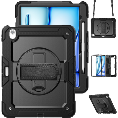 Just In Case Cover Full Body Shockproof Apple Ipad Air 13 2025 / 2024 Zwart Just In Case Cover Full Body Shockproof Apple Ipad Air 13 2025 / 2024 Zwart