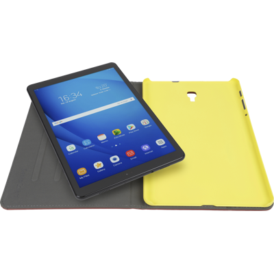 Gecko Samsung Galaxy Tab A 10.5 Easy-click Beschermhoes Bruin - Geel Gecko Samsung Galaxy Tab A 10.5 Easy-click Beschermhoes Bruin - Geel