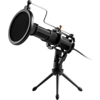 ISY IMI-2500 - USB Microfoon met Statief - Professioneel Geluid ISY IMI-2500 - USB Microfoon met Statief - Professioneel Geluid