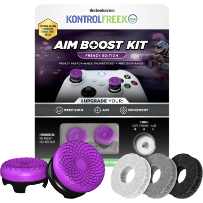 Kontrolfreek Frenzy Aim Boost Kit Paars / Zwart Xbox Boost-kit Kontrolfreek Frenzy Aim Boost Kit Paars / Zwart Xbox Boost-kit