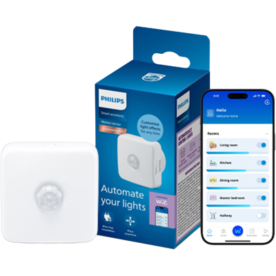 Philips Smart Lighting Smart Lighting - Batterij Werkt Met De WIZ App Wifi Slimme Bewegingssensor Wit Philips Smart Lighting Smart Lighting - Batterij Werkt Met De WIZ App Wifi Slimme Bewegingssensor Wit