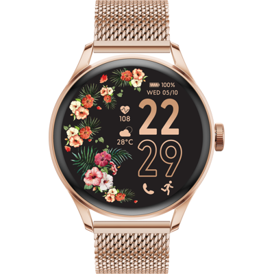 Ice-watch Smartwatch 2.0 Milanese Band Round 1.2'' Amoled (023394) Roze Goud Ice-watch Smartwatch 2.0 Milanese Band Round 1.2'' Amoled (023394) Roze Goud