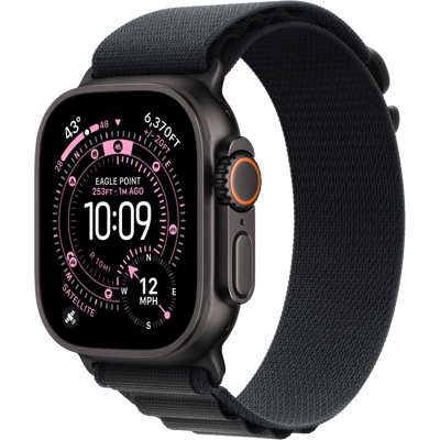 Apple Watch Ultra 3 gps + Cellular - 49mm black Titanium Case - Black Alpine Loop Medium Smartwatch Apple Watch Ultra 3 gps + Cellular - 49mm black Titanium Case - Black Alpine Loop Medium Smartwatch